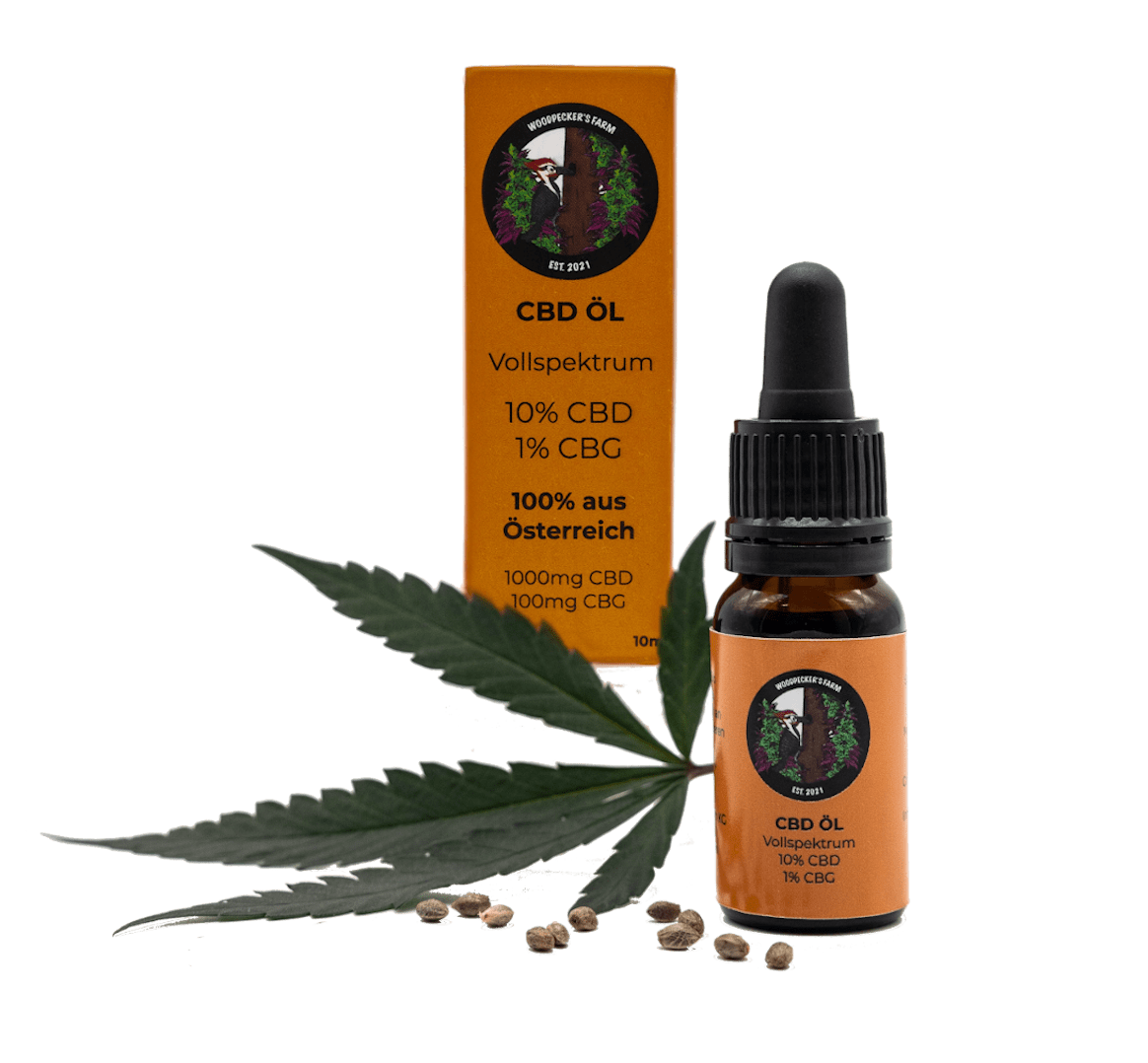 10%CBD / 1%CBG ÖL - Woodpecker's Farm