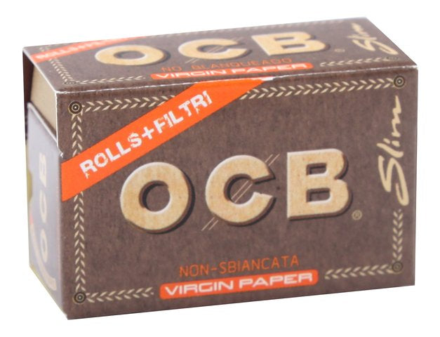 OCB Unbleached Virgin Rolls + Tips
