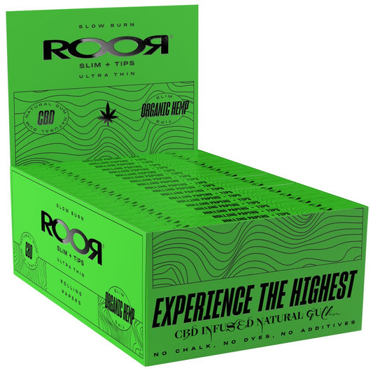 ROOR CBD Organic Hemp Slim + Tips