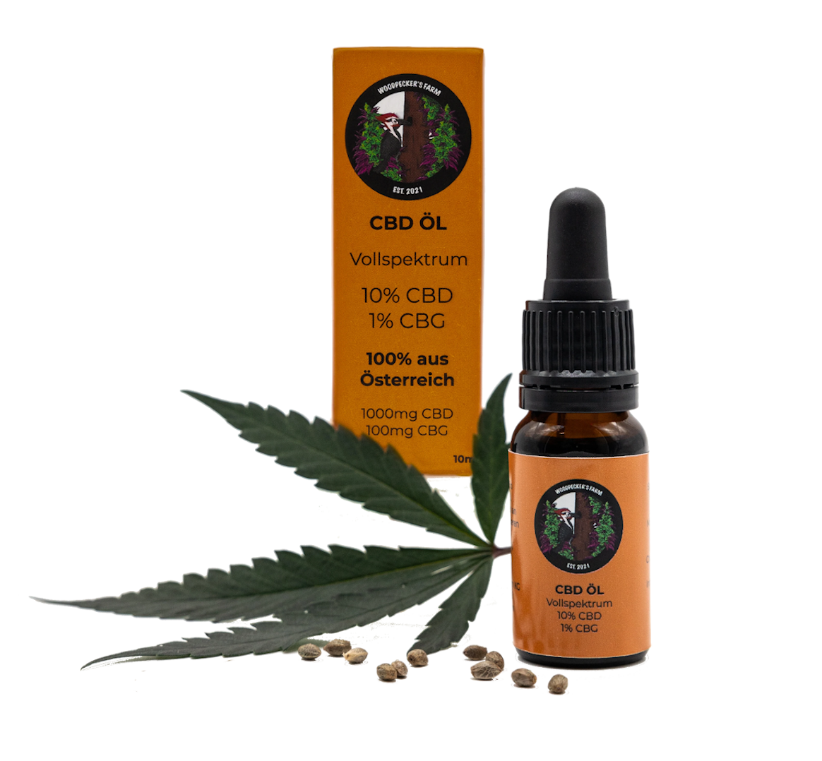 10%CBD / 1%CBG ÖL - Woodpecker's Farm