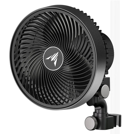 CLOUDRAY A9, Growzelt-Clipventilator 225 mm, EC-Motor, 10-stufigen dynamischen Windmodi und Lüftergeschwindigkeiten - Woodpecker's Farm