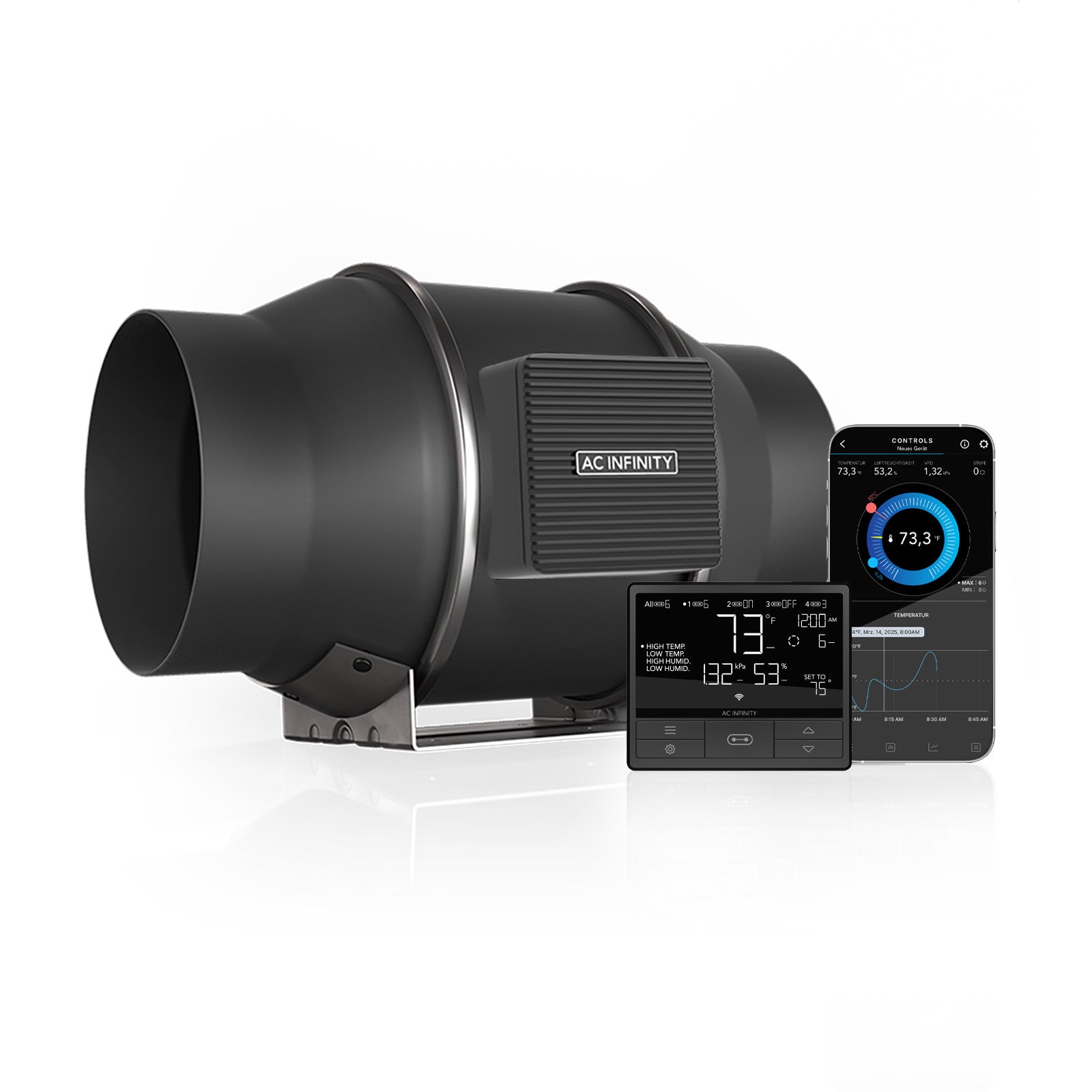 AC Infinity CLOUDLINE PRO T6, Inline-Rohrventilator, 150 mm, Smart Controller - Woodpecker's Farm