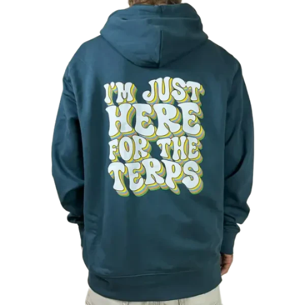 710 I'm Just Here For The Terps ZIPPER HOODIE