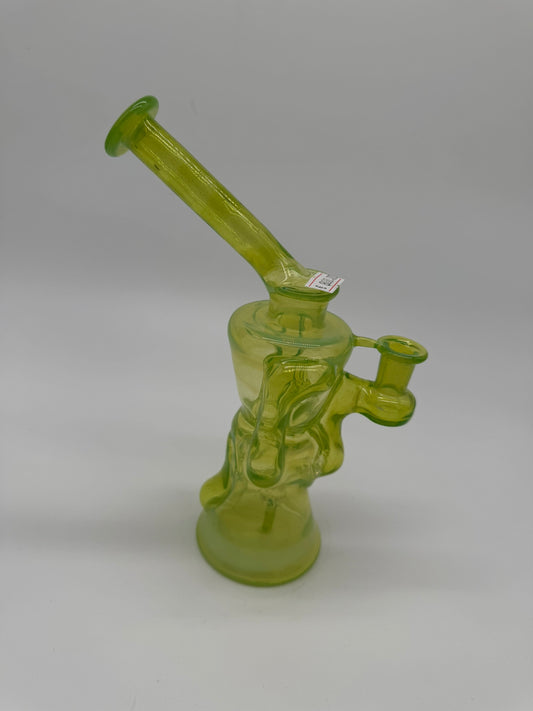 Polte Glass Recycler Rig Green Ghost