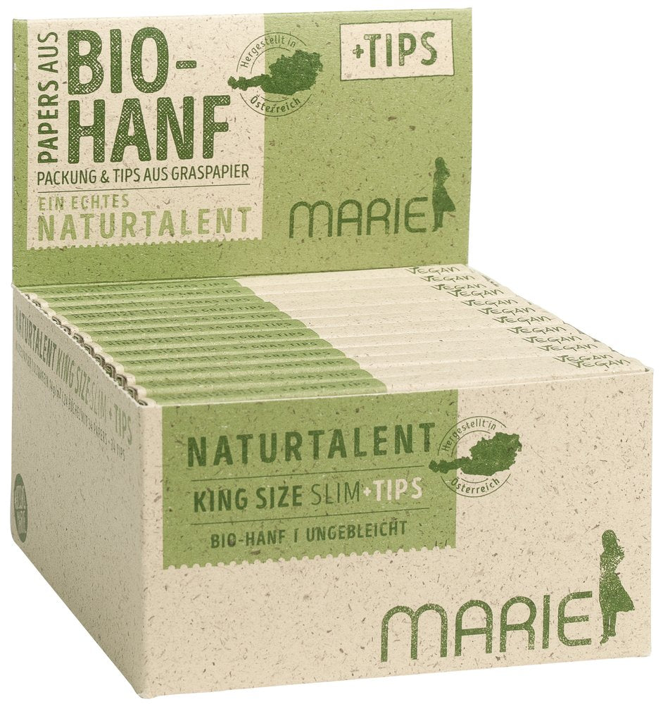 Marie Naturtalent King Size Slim + Tips