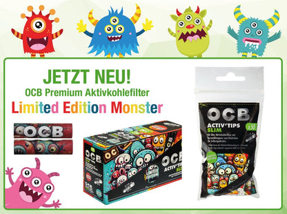 OCB Activ Slim Tips 7mm Monster